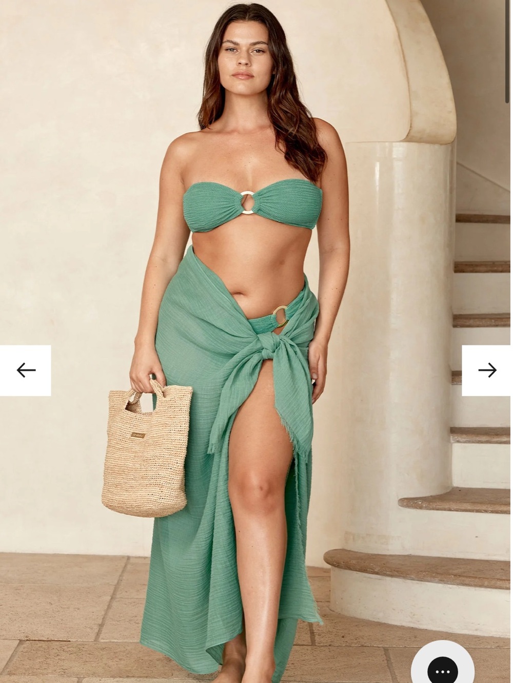 Monday Swimwear St Martinique Bandeau + Brazil Thong + St Tropez Sarong - Picture 2 of 5